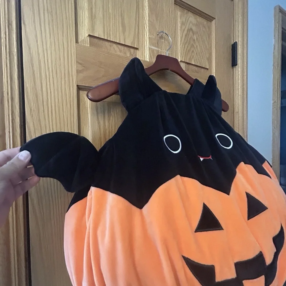 Squishmallows Original Emily  Pumpkin Bat Costume for Child One Size Halloween